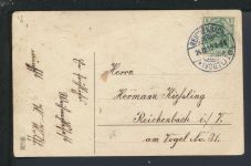 Nikolaus Weihnachtsmann Weihnachten Künstler Ansichtskarte Reichenbach Sachsen