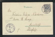 Litho Ansichtskarte Rinkenis Dänemark Die Ballhaus Anna nach Lundtofte 1900