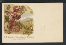 Altdeutschland Bayern Privatganzsache Sport Bundesschiessen Nürnberg Augsburg SST