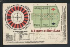 Ansichtskarte Monaco Monte Carlo Spielregeln Roulette Diedenhofen Bayern