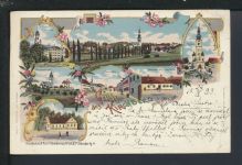 Litho Ansichtskarte Kirchberg Österreich Prag Tschechien 1899 Litho