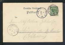 Vorläufer Ansichtskarte Rendsburg Schleswig-Holstein Schönwalde Schlesien 1895