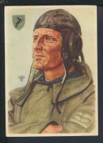 Militaria Künstler Propaganda Ansichtskarte II WK Stukaflieger Willrich Würzburg