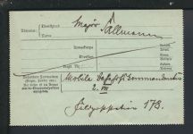 Feldpostbrief Bahnhofs Kommandantur Rheydt NRW 1917