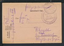Feldpostkarte Ungarn Budapest Rheydt NRW 1916