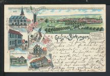 Litho Ansichtskarte Birkungen Thüringen Corbach Hessen