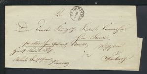 Paderborn Altdeutschland Preussen Brief K1 NRW mit Siegel nach Marburg Hessen