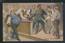 Künstler Ansichtskarte Arthur Thiele Auf Urlaub Unter alten Freunden