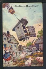 Künstler Ansichtskarte Arthur Thiele Des Bauern Himmelfahrt München Bayern Köln