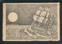 Studentika Ansichtskarte Abiturentia Schillergymnasium Cöln 1913 NRW Wiesbaden Hessen