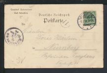 Vorläufer Ansichtskarte Bad Salzuflen NRW Gasthof Schmelzer Nürnberg Bayern erst