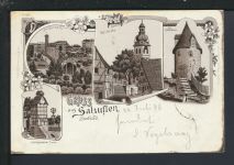 Litho Ansichtskarte Bad Salzuflen NRW Soolbad Werdohl 1898