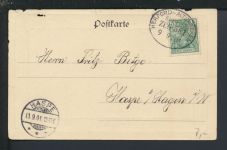 Ansichtskarte Bad Salzuflen NRW An der Loose Bahnpost Zug 581 Hagen Haspe 1901