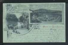 Monschein Litho Ansichtskarte Bad Salzuflen NRW Kurpark Hardegsen Niedersachsen 1900
