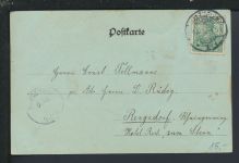 Mondschein Litho Ansichtskarte Salzuflen NRW Kurpark Rengsdorf Rheinland-Pfalz 1901