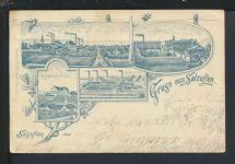 Litho Ansichtskarte Bad Salzuflen Lippe Kinderheilanstalt Saline Bad Meinberg 1900