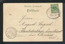 Litho Ansichtskarte Bad Salzuflen Lippe NRW Hankelsablage Zeuthen Brandenburg 1897