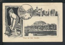 Jugendstil Künstler Ansichtskarte Bad Salzuflen Lippe NRW Köln 1901 Verlag Uekermann