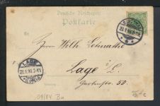 Litho Ansichtskarte Schötmar Lippe NRW Hermanns Denkmal Lage 1898