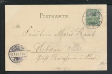 Jugendstil Künstler Ansichtskarte Meissner & Buch Serie 1053 Junge Dame im Park