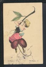 Künstler Ansichtskarte Xavier Sager Les Prunes Dunkerque Frankreich Lübeck 1908