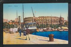 Ansichtskarte Pola Pula Kroatien Arena Marinefeldpost Ybbsitz Österreich 1916