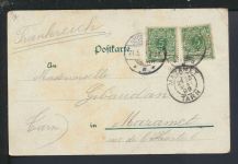 Litho Ansichtskarte Herford NRW Restaurant Waldfrieden Mazamet Frankreich 1899