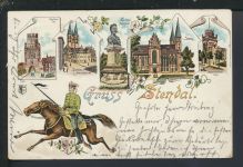 Litho Ansichtskarte Stendal Sachsen-Anhalt Ottiliengrube Prignitz 1899