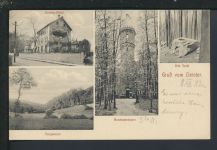 Ansichtskarte Deister Niedersachsen Bahnpost Zug 551 Hannover 1912