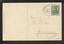 Ansichtskarte Deister Niedersachsen Bahnpost Zug 551 Hannover 1912