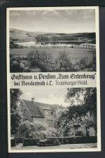 Ansichtskarte Norderteich Lippe NRW Gasthaus Zum Entenkrug SST Mülheim Auto Oldtimer