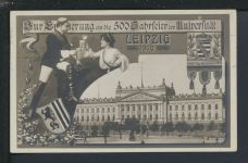 Ansichtskarte Leipzig Sachsen 500 Jahre Universität Hannover Niedersachsen