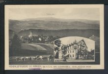 Ansichtskarte St Märgen Baden-Württemberg Hotel Pension Krone Gustavsburg Hessen