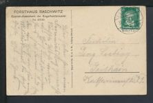Ansichtskarte Leipzig Oetzsch Sachsen Forsthaus Raschwitz Geithain Auto Oldtimer