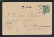 Ansichtskarte Borna Sachsen Total Stadthaus Post Reichsstrasse Chemnitz
