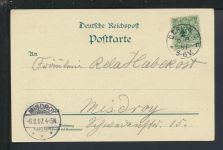 Litho Ansichtskarte Berlin Gasthaus Hopfenblüthe Misdroy Międzyzdroje Polen 1897