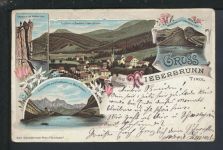Litho Ansichtskarte Fieberbrunn Tirol Österreich Wildalpsee Missingdorf