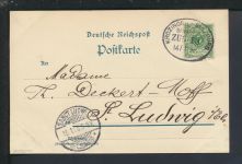 Litho Ansichtskarte Sulzburg Baden-Württemberg Bahnpost Zug 13 St Ludwig Elsass