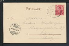 Litho Ansichtskarte Bad Sulzburg Baden-Württemberg Bahnpost Zug 13 Zürich Schweiz