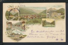 Litho Ansichtskarte Sulzburg Baden-Württemberg Dammerkirch Elsass Frankreich