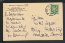 Ansichtskarte Stuttgart Baden-Württemberg Cafe Wilhelmsbau Mainz Rheinland-Pfalz