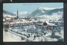 Winter Ansichtskarte Davos Schweiz Kurhaus Promenade Berlin 1907