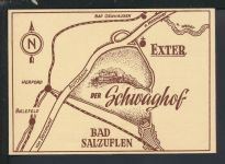 Klapp Ansichtskarte Bad Salzuflen NRW Hotel Der Schwaghof