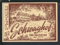 Klapp Ansichtskarte Bad Salzuflen NRW Hotel Der Schwaghof