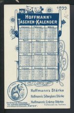 Ansichtskarte Taschenkalender 1899 Stettin Ostgebiete Polen Pommern Königsthor