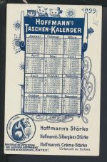 Ansichtskarte Taschenkalender 1899 Litho Posen Ostgebiete Polen Pommern Rathaus