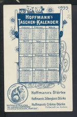 Ansichtskarte Taschenkalender 1899 Königsberg Ostgebiete Ostpreußen Hafen