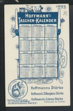 Litho Ansichtskarte Taschenkalender 1899 Kaiser Wilhelm Kanal Schleswig-Holstein