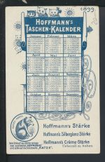 Litho Ansichtskarte Taschenkalender 1899 Kiel Schleswig-Holstein Kriegshafen