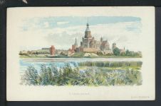 Litho Ansichtskarte Taschenkalender 1899 Stralsund Mecklenburg-Vorpommern Reklame
